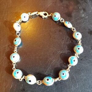 Greek evil eye bracelet